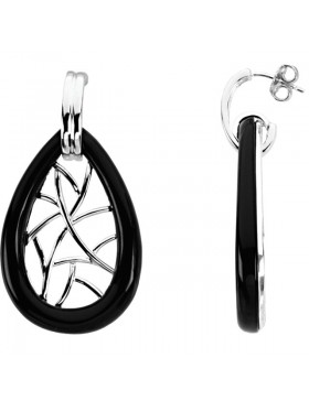 Onyx Lattice Earrings