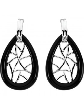 Onyx Lattice Earrings