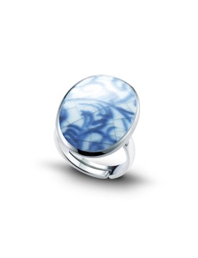 Fine China Porcelain Oval Ring