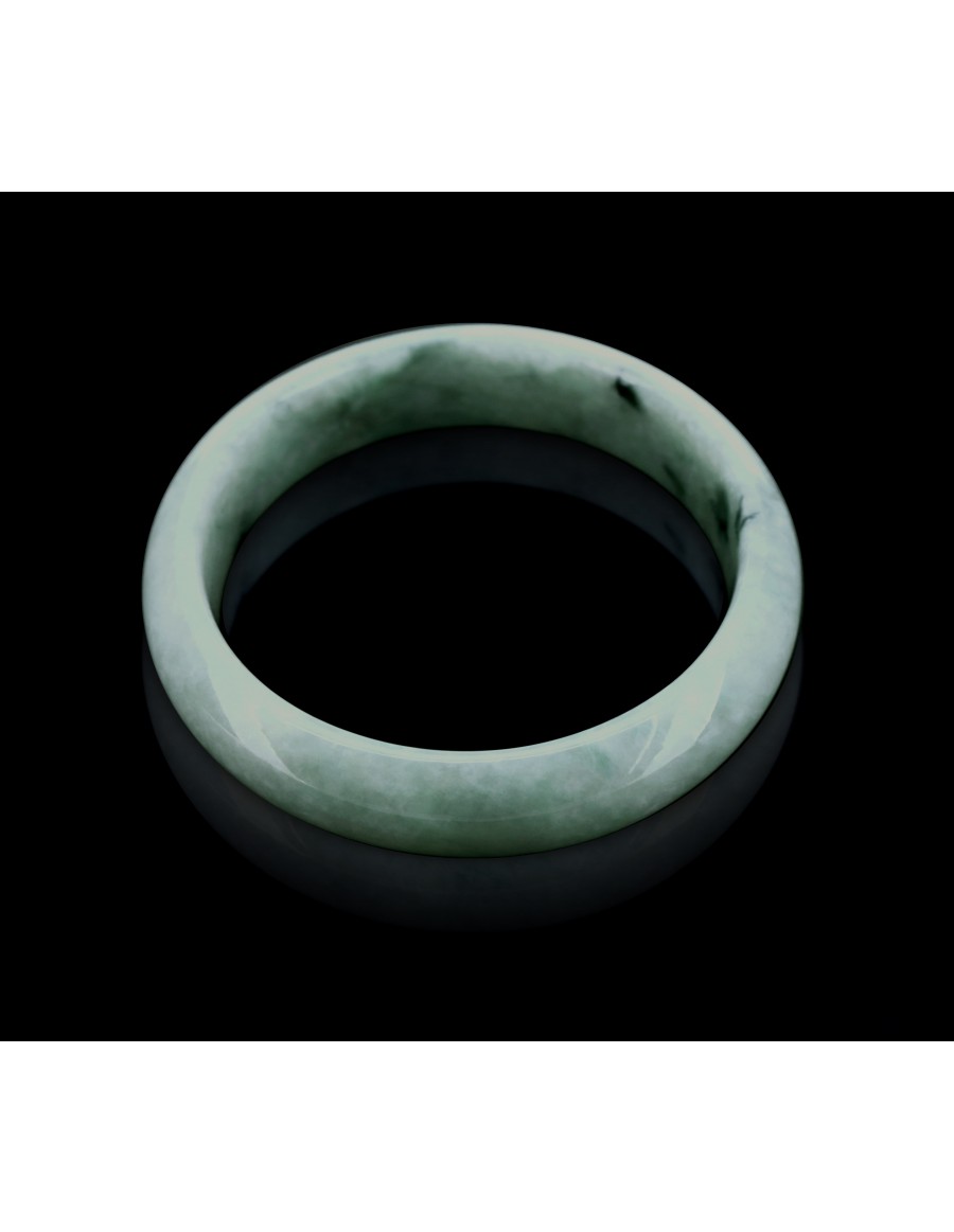 Natural Jadeite Type A-Jade Bangle (JB1012SM) 