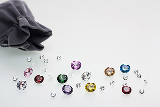Colourful Diamonds Out Of A Bag
