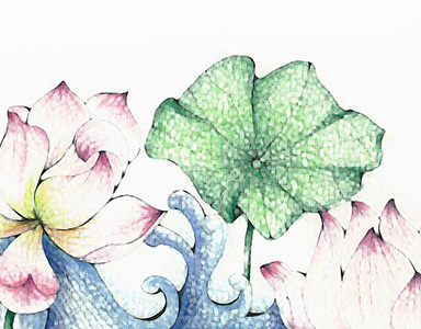 lotus watercolor painting 2